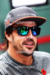 Fernando Alonso (ESP) McLaren. 09.11.2017. Formula 1 World Championship, Rd 19, Brazilian Grand Prix, Sao Paulo, Brazil, Preparation Day.