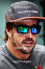 Fernando Alonso (ESP) McLaren. 09.11.2017. Formula 1 World Championship, Rd 19, Brazilian Grand Prix, Sao Paulo, Brazil, Preparation Day.