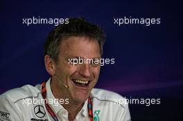 James Allison (GBR) Mercedes AMG F1 Technical Director in the FIA Press Conference. 09.06.2017. Formula 1 World Championship, Rd 7, Canadian Grand Prix, Montreal, Canada, Practice Day.