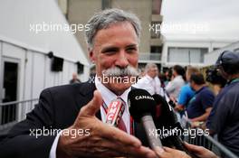 Chase Carey (USA) Formula One Group Chairman. 09.06.2017. Formula 1 World Championship, Rd 7, Canadian Grand Prix, Montreal, Canada, Practice Day.