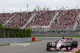 Sergio Perez (MEX) Sahara Force India F1   09.06.2017. Formula 1 World Championship, Rd 7, Canadian Grand Prix, Montreal, Canada, Practice Day.