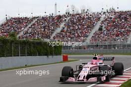 Esteban Ocon (FRA) Force India F1  09.06.2017. Formula 1 World Championship, Rd 7, Canadian Grand Prix, Montreal, Canada, Practice Day.