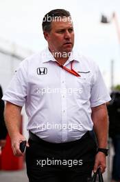 Zak Brown (USA) McLaren Executive Director. 09.06.2017. Formula 1 World Championship, Rd 7, Canadian Grand Prix, Montreal, Canada, Practice Day.