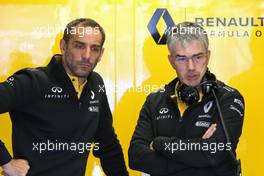 Cyril Abiteboul (FRA) Renault Sport F1 Managing Director and Nick Chester (GBR) Renault Sport F1 Team Chassis Technical Director  09.06.2017. Formula 1 World Championship, Rd 7, Canadian Grand Prix, Montreal, Canada, Practice Day.