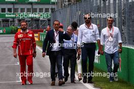 Jean Todt (FRA) FIA President on the grid. 11.06.2017. Formula 1 World Championship, Rd 7, Canadian Grand Prix, Montreal, Canada, Race Day.