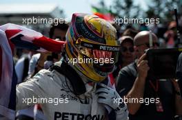 Race winner Lewis Hamilton (GBR) Mercedes AMG F1 celebrates in parc ferme. 11.06.2017. Formula 1 World Championship, Rd 7, Canadian Grand Prix, Montreal, Canada, Race Day.