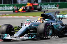 Lewis Hamilton (GBR) Mercedes AMG F1 W08. 11.06.2017. Formula 1 World Championship, Rd 7, Canadian Grand Prix, Montreal, Canada, Race Day.