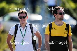 Jolyon Palmer (GBR) Renault Sport F1 Team (Right) with his brother Will Palmer (GBR). 10.06.2017. Formula 1 World Championship, Rd 7, Canadian Grand Prix, Montreal, Canada, Qualifying Day.