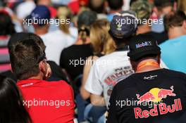 Fans in the grandstand. 10.06.2017. Formula 1 World Championship, Rd 7, Canadian Grand Prix, Montreal, Canada, Qualifying Day.