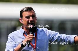 Will Buxton (GBR) NBC Sports Network TV Presenter. 10.06.2017. Formula 1 World Championship, Rd 7, Canadian Grand Prix, Montreal, Canada, Qualifying Day.