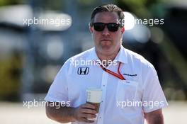 Zak Brown (USA) McLaren Executive Director. 10.06.2017. Formula 1 World Championship, Rd 7, Canadian Grand Prix, Montreal, Canada, Qualifying Day.
