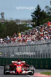 Sebastian Vettel (GER) Scuderia Ferrari  10.06.2017. Formula 1 World Championship, Rd 7, Canadian Grand Prix, Montreal, Canada, Qualifying Day.