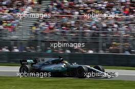 Lewis Hamilton (GBR) Mercedes AMG F1 W08. 10.06.2017. Formula 1 World Championship, Rd 7, Canadian Grand Prix, Montreal, Canada, Qualifying Day.