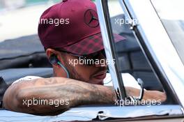 Lewis Hamilton (GBR) Mercedes AMG F1 on the drivers parade. 11.06.2017. Formula 1 World Championship, Rd 7, Canadian Grand Prix, Montreal, Canada, Race Day.