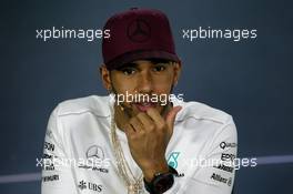 Lewis Hamilton (GBR) Mercedes AMG F1 in the FIA Press Conference. 08.06.2017. Formula 1 World Championship, Rd 7, Canadian Grand Prix, Montreal, Canada, Preparation Day.