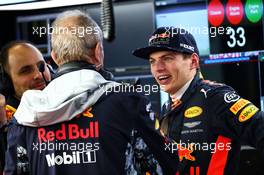 Max Verstappen (NLD) Red Bull Racing with Dr Helmut Marko (AUT) Red Bull Motorsport Consultant. 07.04.2017. Formula 1 World Championship, Rd 2, Chinese Grand Prix, Shanghai, China, Practice Day.
