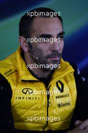 Cyril Abiteboul (FRA) Renault Sport F1 Managing Director in the FIA Press Conference. 07.04.2017. Formula 1 World Championship, Rd 2, Chinese Grand Prix, Shanghai, China, Practice Day.