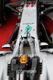 Race winner Lewis Hamilton (GBR) Mercedes AMG F1 W08 celebrates in parc ferme. 09.04.2017. Formula 1 World Championship, Rd 2, Chinese Grand Prix, Shanghai, China, Race Day.