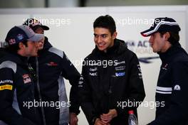 (L to R): Carlos Sainz Jr (ESP) Scuderia Toro Rosso; Daniil Kvyat (RUS) Scuderia Toro Rosso; Esteban Ocon (FRA) Sahara Force India F1 Team; and Antonio Giovinazzi (ITA) Sauber F1 Team, on the drivers parade. 09.04.2017. Formula 1 World Championship, Rd 2, Chinese Grand Prix, Shanghai, China, Race Day.