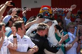 1st place Lewis Hamilton (GBR) Mercedes AMG F1 W08. 14.05.2017. Formula 1 World Championship, Rd 5, Spanish Grand Prix, Barcelona, Spain, Race Day.