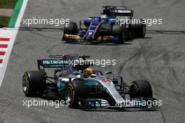 Lewis Hamilton (GBR) Mercedes AMG F1 W08. 14.05.2017. Formula 1 World Championship, Rd 5, Spanish Grand Prix, Barcelona, Spain, Race Day.