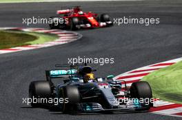 Lewis Hamilton (GBR) Mercedes AMG F1 W08. 14.05.2017. Formula 1 World Championship, Rd 5, Spanish Grand Prix, Barcelona, Spain, Race Day.