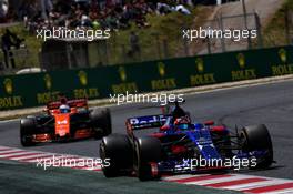 Daniil Kvyat (RUS) Scuderia Toro Rosso STR12. 14.05.2017. Formula 1 World Championship, Rd 5, Spanish Grand Prix, Barcelona, Spain, Race Day.