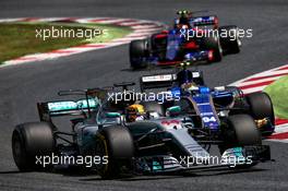 Lewis Hamilton (GBR) Mercedes AMG F1 W08. 14.05.2017. Formula 1 World Championship, Rd 5, Spanish Grand Prix, Barcelona, Spain, Race Day.