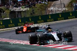 Lewis Hamilton (GBR) Mercedes AMG F1 W08. 14.05.2017. Formula 1 World Championship, Rd 5, Spanish Grand Prix, Barcelona, Spain, Race Day.