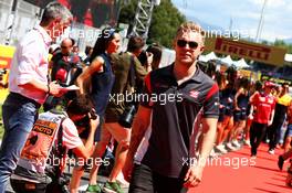 Kevin Magnussen (DEN) Haas F1 Team on the drivers parade. 14.05.2017. Formula 1 World Championship, Rd 5, Spanish Grand Prix, Barcelona, Spain, Race Day.