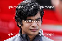 Arjun Maini (IND) Haas F1 Team Development Driver. 11.05.2017. Formula 1 World Championship, Rd 5, Spanish Grand Prix, Barcelona, Spain, Preparation Day.