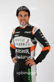 Sergio Perez (MEX) Sahara Force India F1. 20.02.2017. Sahara Force India F1 Team Studio Shoot, Silverstone, England.