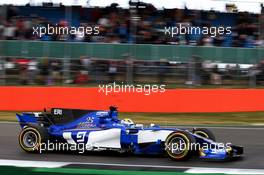 Marcus Ericsson (SWE) Sauber C36. 14.07.2017. Formula 1 World Championship, Rd 10, British Grand Prix, Silverstone, England, Practice Day.