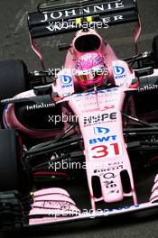 Esteban Ocon (FRA) Sahara Force India F1 VJM10. 14.07.2017. Formula 1 World Championship, Rd 10, British Grand Prix, Silverstone, England, Practice Day.