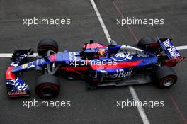 Daniil Kvyat (RUS) Scuderia Toro Rosso STR12. 14.07.2017. Formula 1 World Championship, Rd 10, British Grand Prix, Silverstone, England, Practice Day.