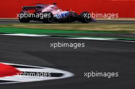 Sergio Perez (MEX) Sahara Force India F1 VJM10. 14.07.2017. Formula 1 World Championship, Rd 10, British Grand Prix, Silverstone, England, Practice Day.