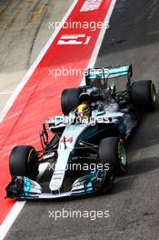 Lewis Hamilton (GBR) Mercedes AMG F1 W08. 14.07.2017. Formula 1 World Championship, Rd 10, British Grand Prix, Silverstone, England, Practice Day.