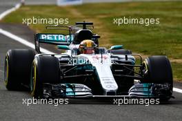 Lewis Hamilton (GBR) Mercedes AMG F1 W08. 14.07.2017. Formula 1 World Championship, Rd 10, British Grand Prix, Silverstone, England, Practice Day.