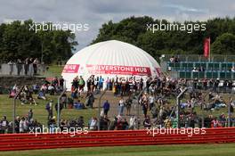 Fans and a Silverstone Hub. 14.07.2017. Formula 1 World Championship, Rd 10, British Grand Prix, Silverstone, England, Practice Day.