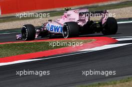 Esteban Ocon (FRA) Sahara Force India F1 VJM10. 14.07.2017. Formula 1 World Championship, Rd 10, British Grand Prix, Silverstone, England, Practice Day.