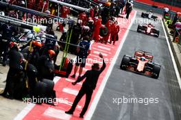 Fernando Alonso (ESP) McLaren MCL32. 14.07.2017. Formula 1 World Championship, Rd 10, British Grand Prix, Silverstone, England, Practice Day.