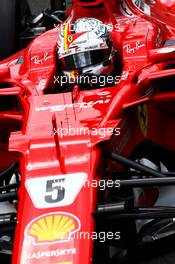 Sebastian Vettel (GER) Ferrari SF70H. 14.07.2017. Formula 1 World Championship, Rd 10, British Grand Prix, Silverstone, England, Practice Day.