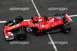 Sebastian Vettel (GER) Ferrari SF70H. 14.07.2017. Formula 1 World Championship, Rd 10, British Grand Prix, Silverstone, England, Practice Day.