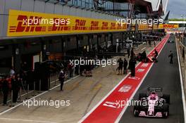 Esteban Ocon (FRA) Sahara Force India F1 VJM10. 14.07.2017. Formula 1 World Championship, Rd 10, British Grand Prix, Silverstone, England, Practice Day.