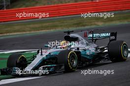 Lewis Hamilton (GBR) Mercedes AMG F1 W08. 14.07.2017. Formula 1 World Championship, Rd 10, British Grand Prix, Silverstone, England, Practice Day.