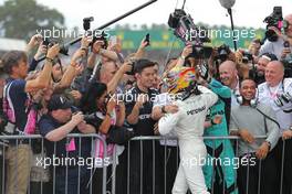 Lewis Hamilton (GBR) Mercedes AMG F1   16.07.2017. Formula 1 World Championship, Rd 10, British Grand Prix, Silverstone, England, Race Day.