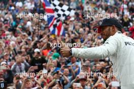 1st place Lewis Hamilton (GBR) Mercedes AMG F1 W08. 16.07.2017. Formula 1 World Championship, Rd 10, British Grand Prix, Silverstone, England, Race Day.