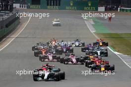 Start of the race, Lewis Hamilton (GBR) Mercedes AMG F1   16.07.2017. Formula 1 World Championship, Rd 10, British Grand Prix, Silverstone, England, Race Day.