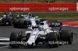 Felipe Massa (BRA) Williams FW40. 16.07.2017. Formula 1 World Championship, Rd 10, British Grand Prix, Silverstone, England, Race Day.