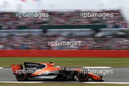 Stoffel Vandoorne (BEL) McLaren F1  16.07.2017. Formula 1 World Championship, Rd 10, British Grand Prix, Silverstone, England, Race Day.